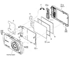 Sony DSC-W560S rear assy diagram