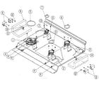 Dacor DR30DNG lower cooktop diagram