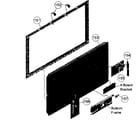 Sony KDL-32BX420 front assy diagram
