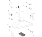 Dacor DHW482 range hood diagram