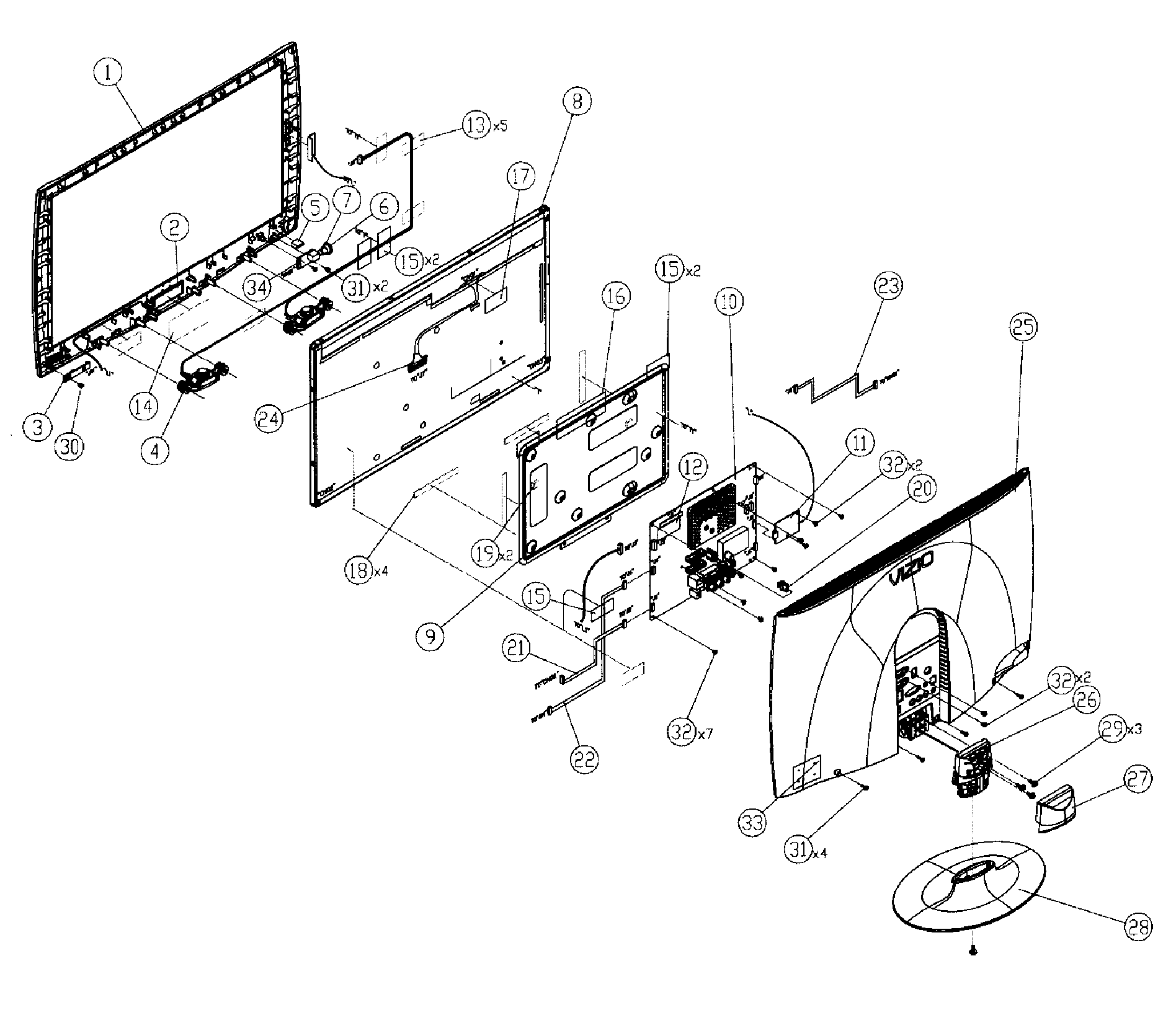 CABINET PARTS