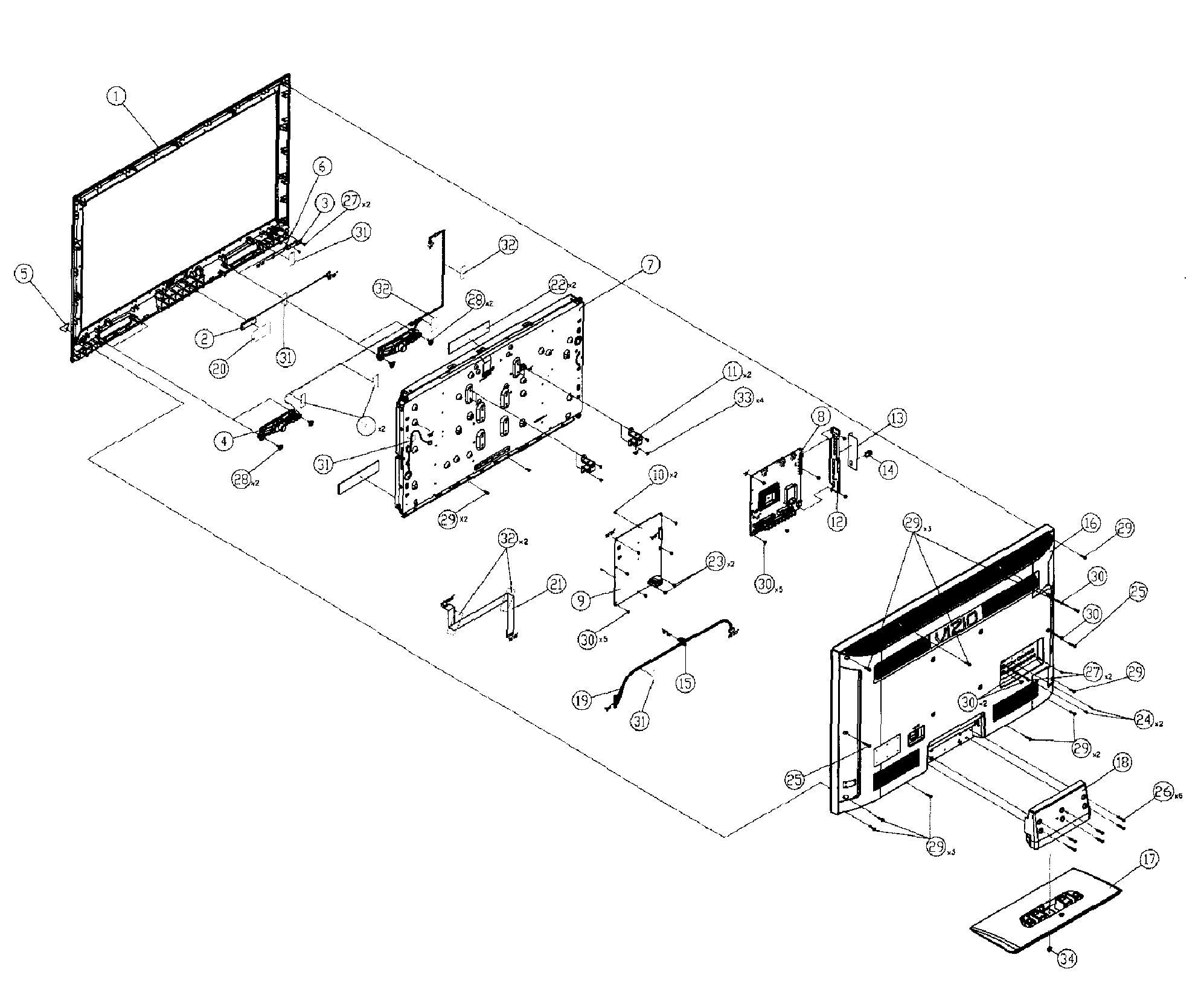 CABINET PARTS