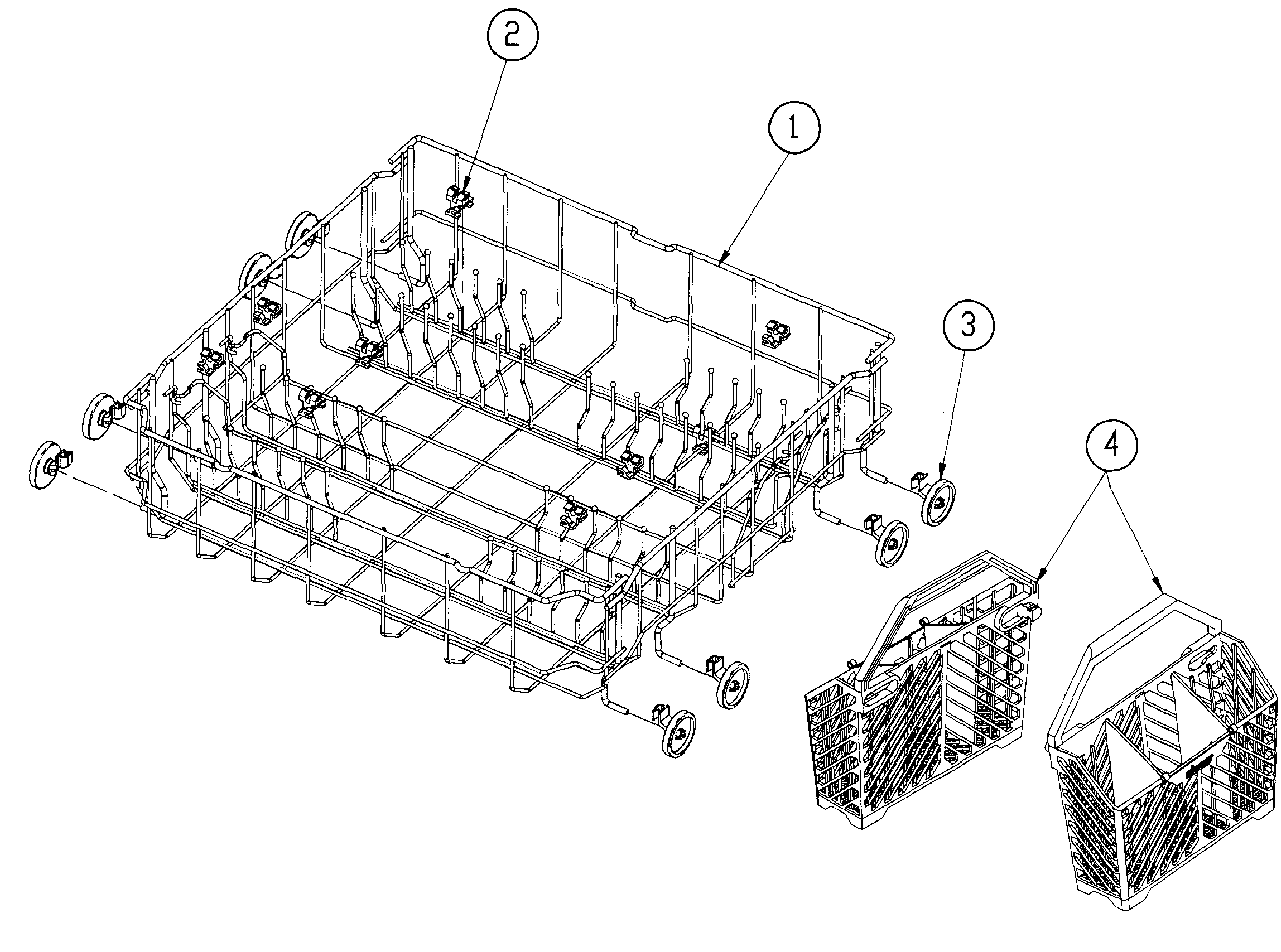 Lower rack