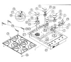 Dacor RGC304SNGH top frame diagram