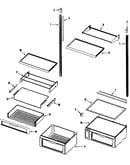 Refrig shelves