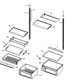 Refrig shelves