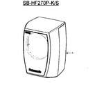 Panasonic SB-HF270P speaker diagram