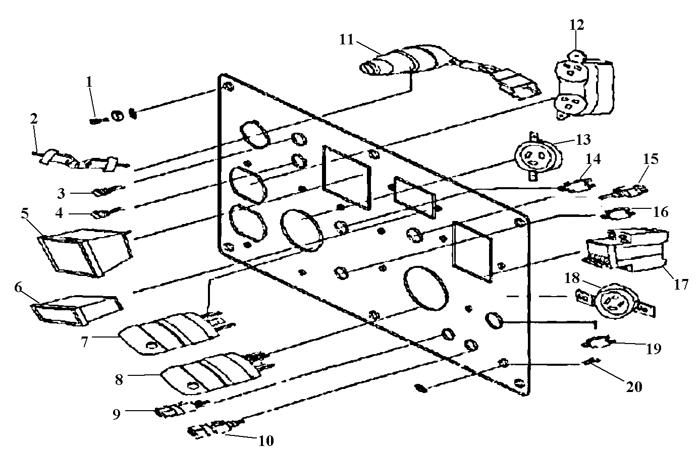 Control panel assy