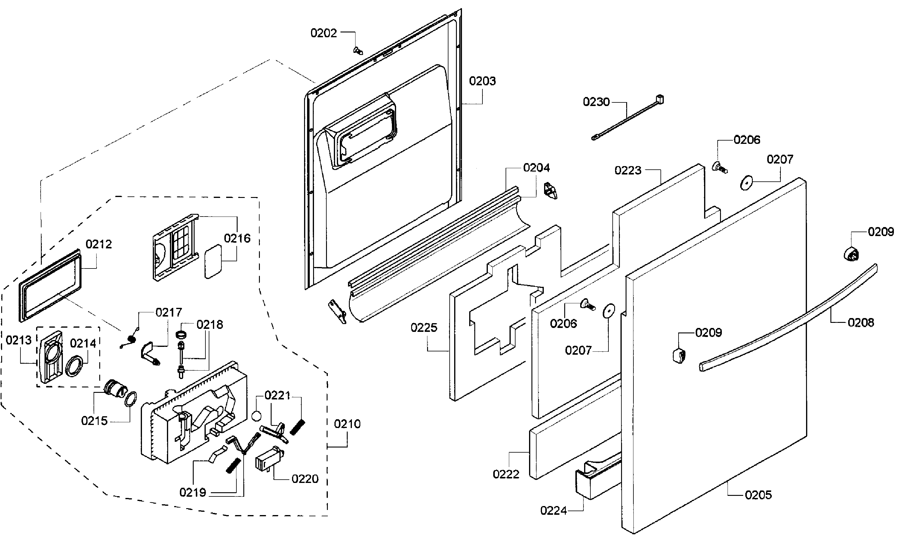 Door assy