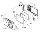 Sony DSC-W570G rear section diagram