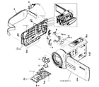 Sony DCR-SX65L cabinet parts diagram