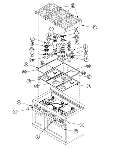 Burners assy
