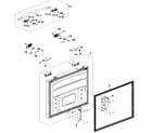 Samsung RF197ABBP/XAA-00 freezer door diagram