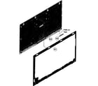Sony KDL-46NX720 center cabinet diagram
