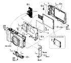 Sony DSC-HX9VB rear section diagram