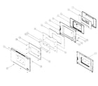 Dacor ECS136SBK door assy diagram