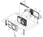 Sony DSC-W510B cabinet parts diagram