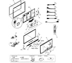 Panasonic TC-P50GT30 cabinet parts diagram