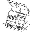 Craftsman 12029687 tool chest diagram