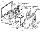Panasonic TC-L3232C cabinet parts diagram