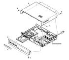 Sony HBD-E280 cabinet parts diagram
