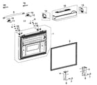 Samsung RFG297ABRS/XAA-00 freezer door diagram
