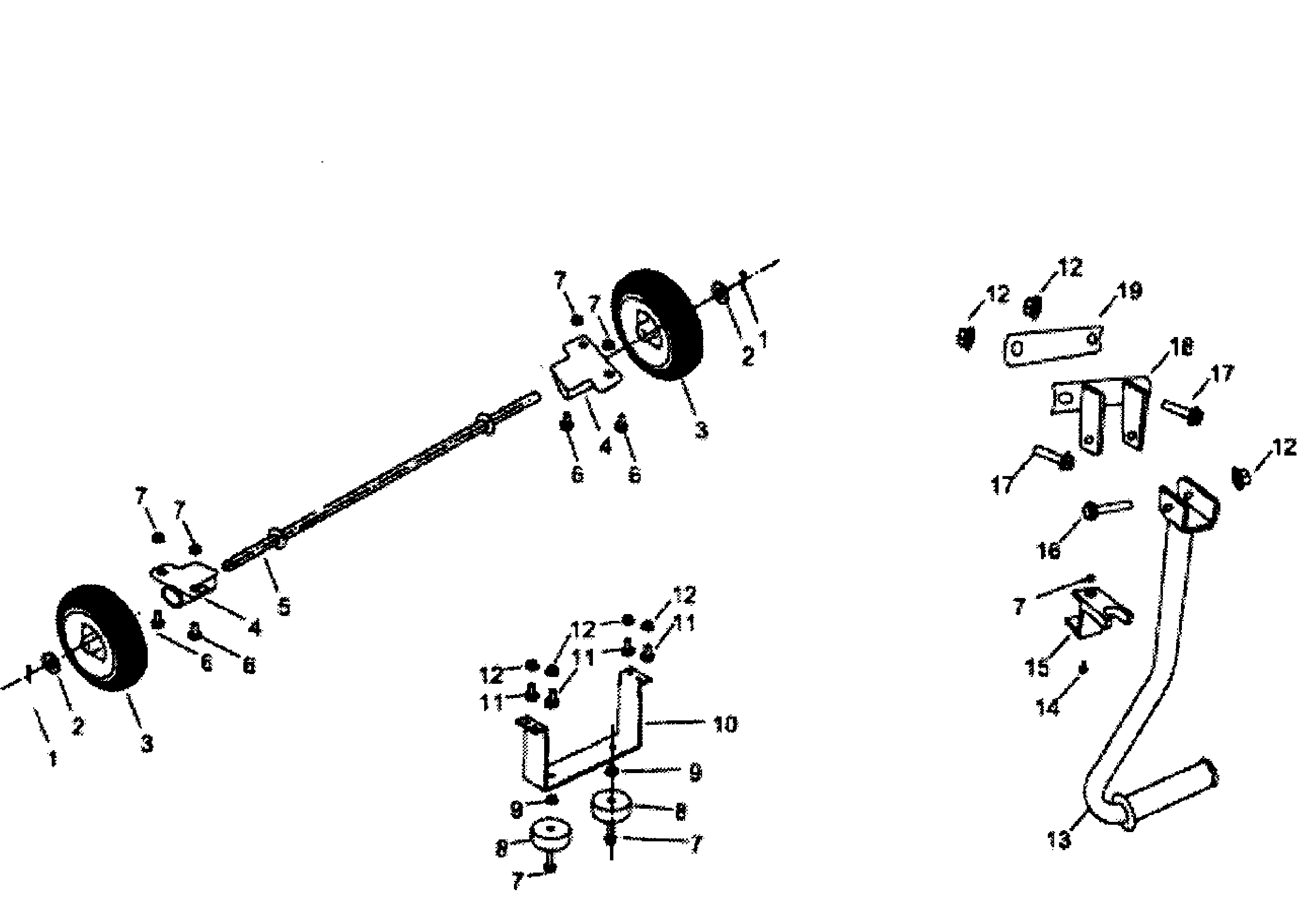 Wheel/handle