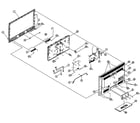 Vizio E322VL cabinet parts diagram