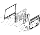 Hitachi L40C205 cabinet parts diagram