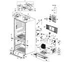 Samsung RF266AZWP/XAA-00 cabinet diagram