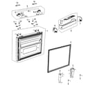 Samsung RF266AZWP/XAA-00 freezer door diagram
