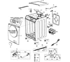 Samsung WF339AAW/XAA cabinet parts diagram