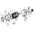 Samsung WF339AAW/XAA drum assy diagram
