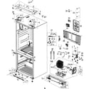 Samsung RFG297AARS/XAA-00 cabinet diagram
