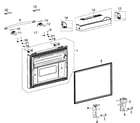 Samsung RFG297AAWP/XAA-00 freezer door diagram