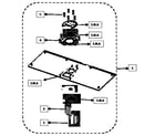 Samsung UN46C9000FXZA base parts diagram