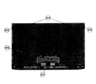 Sony KDL-32EX520 front cabinet diagram