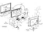 Magnavox 32MF301B/F7 cabinet parts diagram