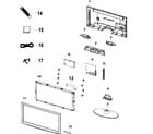 Samsung LN32D450G1DXZA cabinet parts diagram