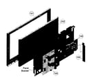 Sony KDL-22BX320 front cabinet diagram