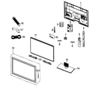 Samsung PN51D450A2DXZA cabinet parts diagram