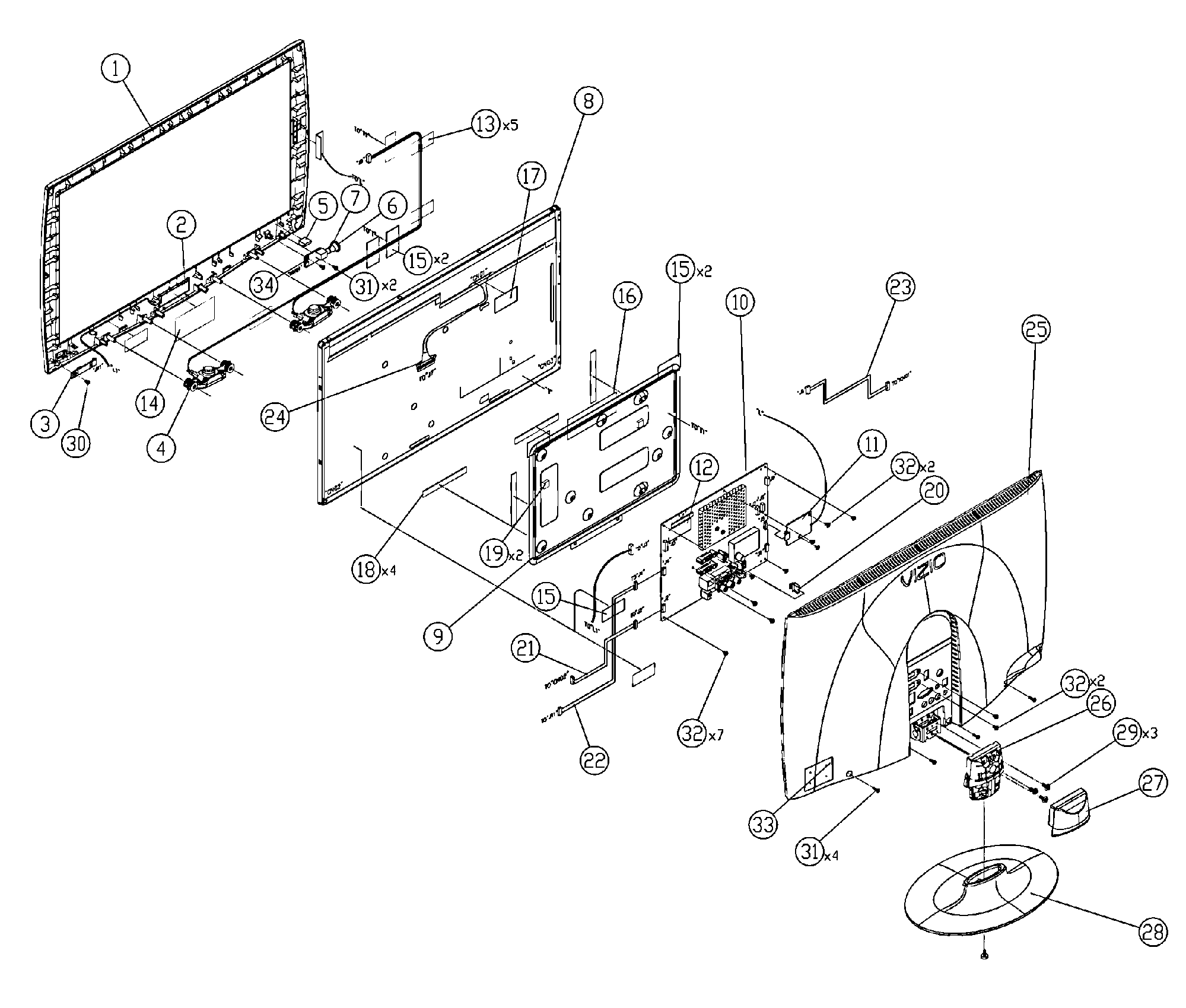 CABINET PARTS