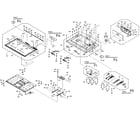Sansui SLED3280B cabinet parts diagram