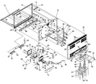 Vizio VF552XVT cabinet parts diagram