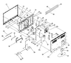 Vizio XVT3D424SV cabinet parts diagram