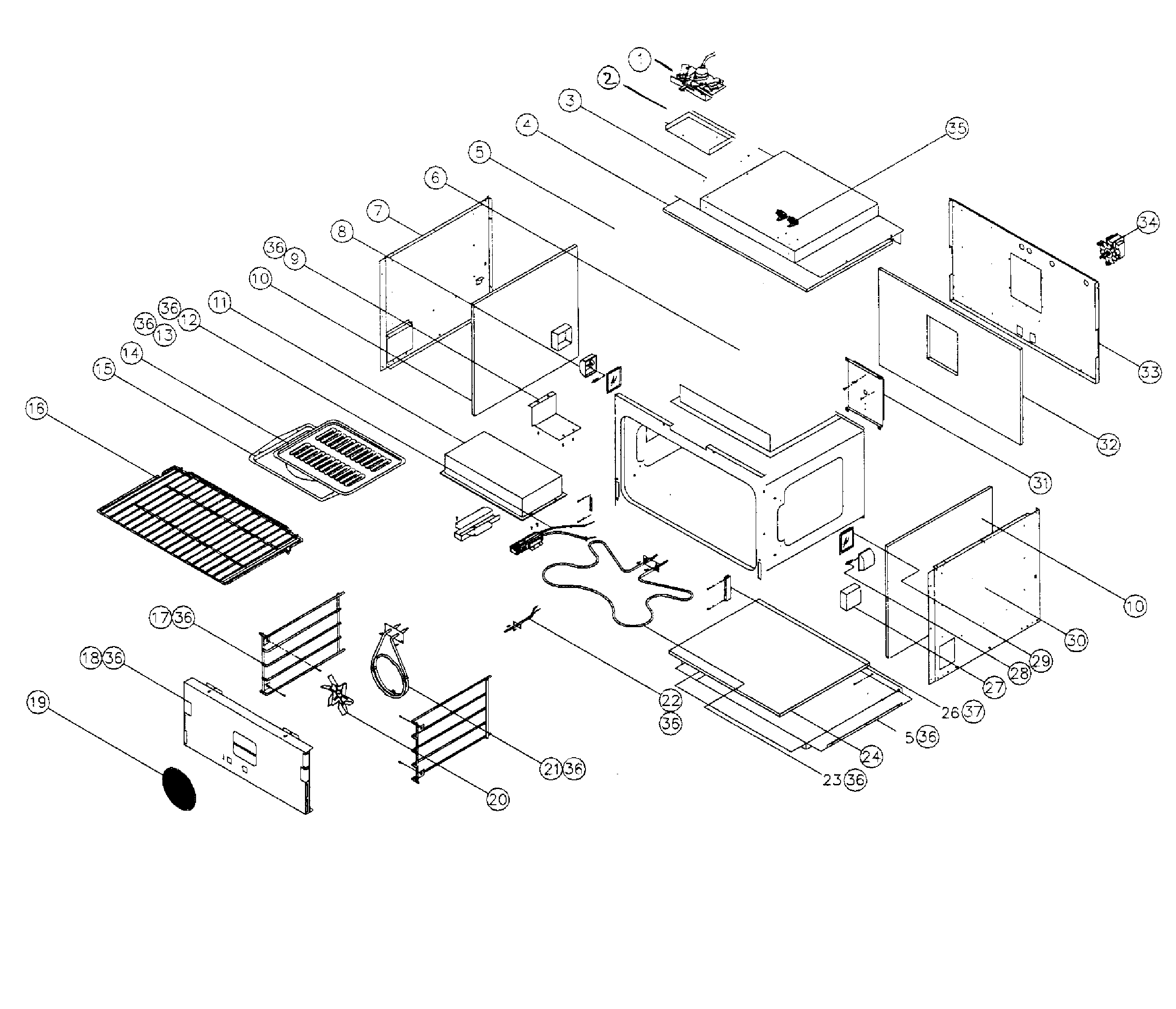 36" cell assy