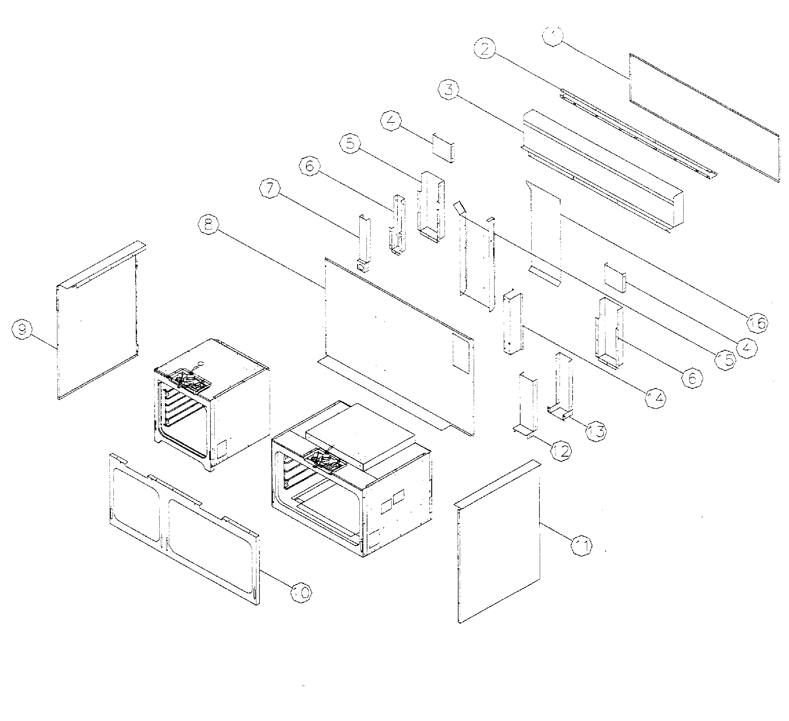 Oven case