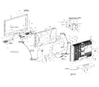 Sylvania LC260SS2 cabinet parts diagram