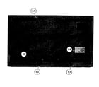 Sony KDL-60EX723 rear cabinet diagram