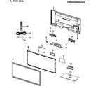 Samsung LN46D630M3FXZA cabinet parts diagram